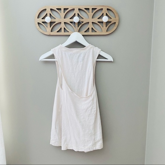 Pilcro by Anthro. Joshua Tree Twist-Back Tank Top Cream Sz Small - Picture 7 of 11